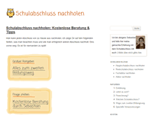 Tablet Screenshot of abschluss-nachholen.de